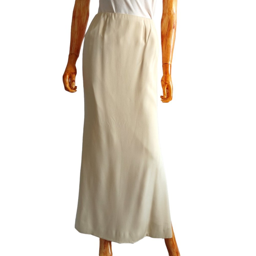 CARDINALI rare cream vintage 1960's/1970's sample maxi skirt